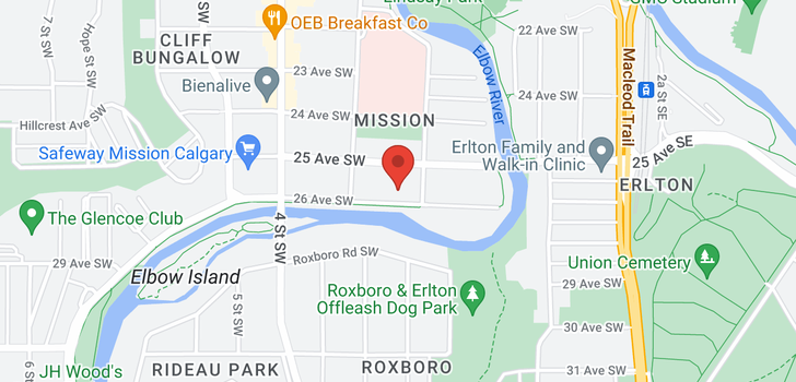 map of 106 220 26 Avenue SW